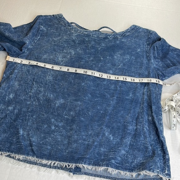 Cloth & Stone Fine Whale Corduroy Button Back Blouse Size Small - Picture 7 of 9